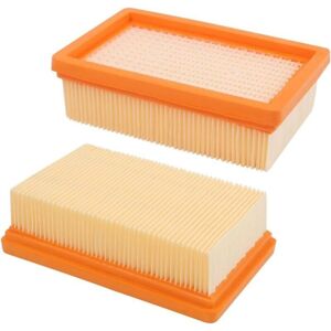 Cyslmuk - Pack of 2 Replacement Filter for Kärcher WD4 WD5 WD6 MV4 MV5 MV6 Pleated Flat Vacuum Cleaner