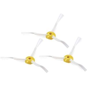 ZVD - Pack of 3 Side Brushes for iRobot Roomba 500/600/700 Series, Spare Parts Accessories, abs and Nylon Side Brushes, White