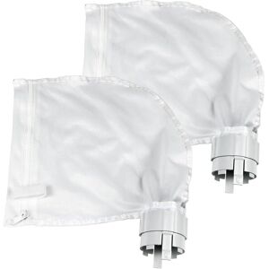 GOTRAYS Pack Pool Cleaner Filter Bags Fits Polaris360 & 380 Pool Cleaner Zippered & Adjustable Design in White