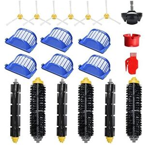 WDDNAOT Replacement Accessories kit compatible with iRobot Roomba 600 series 614 615 621 671 697 698 650 651 660 690 Roller brushes Filter Side brushes