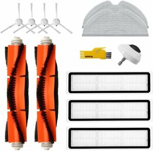 HÉLOISE Replacement Accessories Kit for Dreame L10 Pro Dreame D9 Robot Vacuum Cleaner 13 Packs 2 Main Brushes, 3 Filters, 4 Side Brushes, 2 Mops and 1 Front