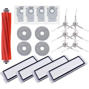 Tlily - Replacement Accessories Kit for Roborock q Revo Robot Vacuum Parts Roller Side Brush Hepa Filter Mop Cloth Pads Dust Bag