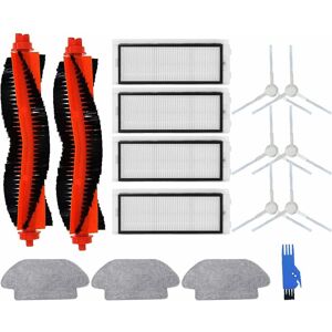 HÉLOISE Replacement Accessories Kit for Xiaomi Mi Robot 2S & Xiaomi Robot Vacuum-Mop p Vacuum Cleaner 16 Packs 2 Main Brushes & 4 Filters & 6 Side Brushes &