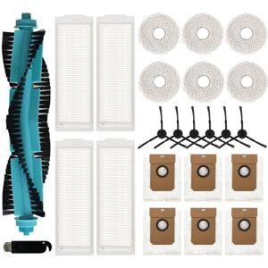 Tlily - Replacement Accessory Kit Compatible for 11090 Robot Vacuum Cleaners - Roller Brush,Filters,Mop Cloths