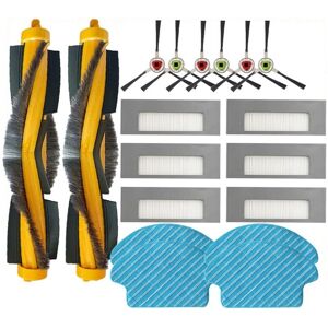 Tlily - Replacement for Ecovacs Debot DE55 DE53 DE35 Robotic Vacuum Cleaner Main Side Brush Hepa Filter Mop Cloth Rag Spare Kit