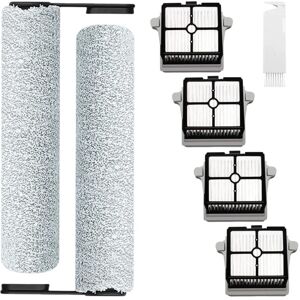Tlily - Replacement hepa Filters and Brush Roller Set for Tineco Floor one S6/S6PRO Cordless Wet Dry Floor Washer Vacuum Cleaner