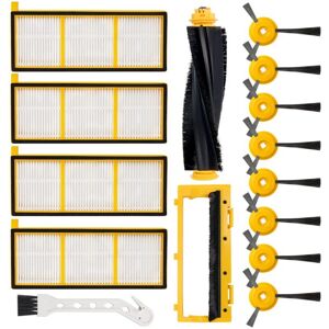 Tlily - Replacement Main Brush Side Brush hepa Filter Compatible for Shark RV700 RV750 RV755 Robotic Vacuum Cleaner Accessories
