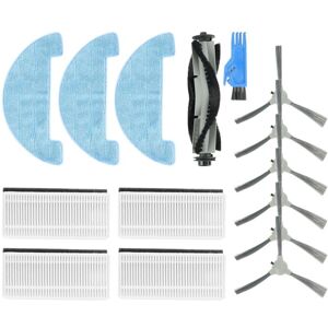 Tlily - Replacement of Side Brush Filter Roller Rag Spare Parts for Bg750 Robot Vacuum Cleaner