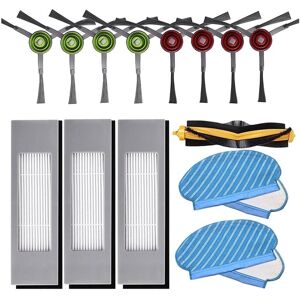 Tlily - Replacement Part Kit of Side Brush Filter Mop Cloth for Ecovacs Deebot ozmo 920 950 T5 Robot Vacuum Cleaner Accessories