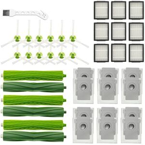 Tlily - Replacement Part Roller Brush Side Brushes hepa Filters for iRobot Roomba i7 i7+ i3 E5 Vacuum Cleaner Accessories