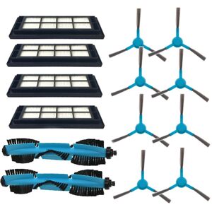 Tlily - Replacement Parts for Cecotec Conga 3090 Robotic Vacuum Cleaner Accessory Kit Hepa Filter Main Brush Side Brush