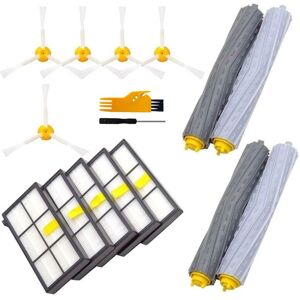 Tlily - Replacement Parts for IRobot Roomba 800 Series 870/871/880/980/990 Vacuum Cleaner Roller Filters Side Brushes