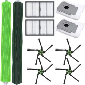 LOKIUA Replacement Parts for iRobot Roomba s9 (9150) s9 s9 Plus (9550) Robot Vacuum Cleaner - 2 Filters, 4 Side Brushes, 2 Bags, 1 Set of Rubber Brushes