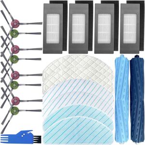 Tlily - Replacement Parts Kit Accessories for Ozmo T9 + Vacuum Cleaner Robot2 Main Brush/Roller Brush