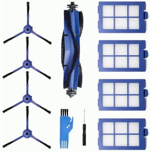 Tlily - Replacement Parts Main Brush Side Brush hepa Filter Compatible for Eufy X8 Vacuums Cleaner Accessories