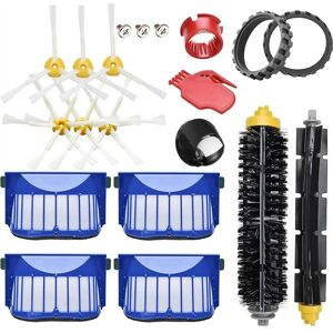 Tlily - Replacement Roller Brush Side Brushes Hepa Filters for iRobot Roomba 600 Series 630 650 Robot Vacuum Cleaner Accessories