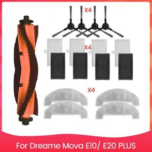 TLILY Replacement Spare Part for E10/ E20 PLUS Vacuum Cleaner Accessories Main Side Brush Filter Mop Pad