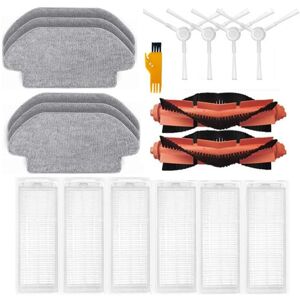 Tlily - Replacement Spare Parts for Xiaomi Robot Vacuum S12 B106GL Robot Main Side Brush Washable Hepa Filter Mop Pad