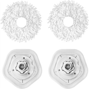 Tlily - Replacement Washable Mop Pads Kit for Dreame Bot W10 W10Pro Sweeper Vacuum Cleaner Cloth Rag Clean Floor Spare Parts