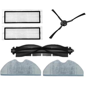 Tlily - Roll Brush Side hepa Filter Mop Cloth Rag for Qihoo 360 S7 Pro Robotic Vacuum Cleaner Spare Parts Accessories