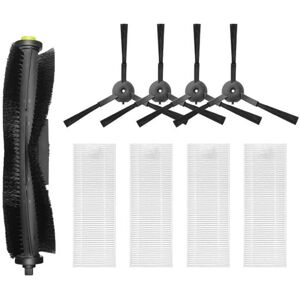 TLILY Roller Brush Filter Side Replacement Parts for Qihoo 360 S10 X100 Max Robotic Vacuum Cleaner