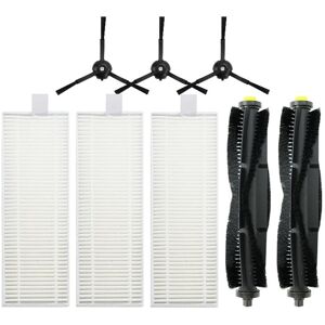 TLILY Roller Brush HEPA Filter Side Replacement Parts for Qihoo 360 S10 X100 Max Robotic Vacuum Cleaner