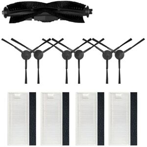 Tlily - Roller Main Side Brush Hepa Filter for Tikom G8000/G8000 Pro/Honiture G20 Robot Vacuums Spare Part Accessory