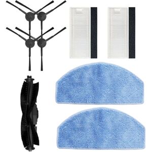 TLILY Roller Main Side Brush Hepa Filter Mop Cloths for