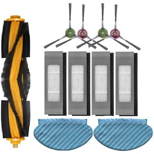 Tlily - Roller Side Brush Filter Mop Cloth Set for Ozmo 920 950 Vacuum Cleaner Parts Replacement Home Accessories