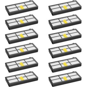 MEMKEY 12 Pack Filters for Irobot Roomba Robot Vacuum Cleaner 800 850 851 860 865 866 870 871 876 880 885 886 890 891 896 900 960 966 980 Spare Parts