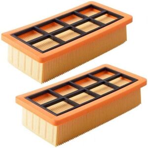 YMYNY Set of 2 Replacement Flat Pleated Filters for Karcher Wet-Dry Vacuum Cleaner, Karcher Vacuum Cleaner Filter mumu