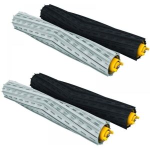Ymyny - Set of 2 Replacement Rollers for iRobot Roomba 800 and 900 Vacuum Cleaner. Rubber Central Brush Set. mumu