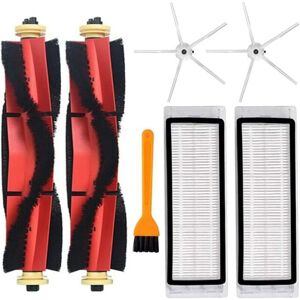 ZVD Vacuum Cleaner Side Brush Filter for Xiaomi Roborock S5 Max S6 MaxV S6 Pure T6 with Accessories 2 Roller Brushes, 2 Filters, 1 Broom, 2 Side Brushes