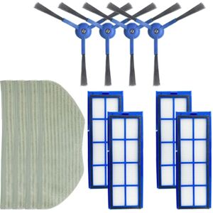 Tlily - Side Brush Filter Mop Cloth Cleaning Brush Replacement Accessories for Eufy Robovac L70 Robot Vacuum Cleaner