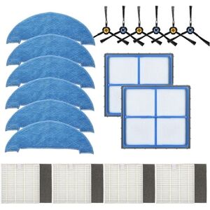 Tlily - Side brush filter mop cloth replacement accessories for ilife V8 V8s X750 X800 X785 V80 vacuum cleaner