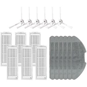 Tlily - Side Brush Hepa Filter Mop Cloths for Xiaomi Mi Robot Vacuum-Mop 2 Lite / Pro / mjstl / MJST1S Robot Vacuum Cleaner