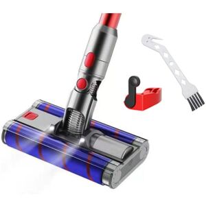 Tlily - Soft Double Roller Brush Floor Head for V7 V8 V10 V11 V15 Vacuum Parts Electric with led Headlights