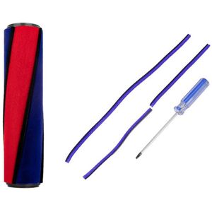 TLILY Soft Roller Brush Rod Roller Brush for Dyson V6 V7 V8 SV03 V10 V11 SV03 & Soft Plush Strips Bottom Strip