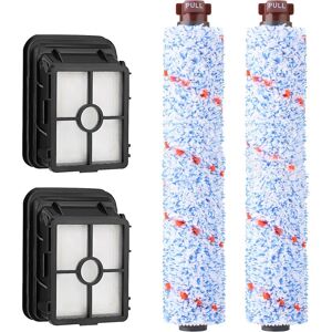 Bissell Cleaner Replacement Parts, 2 Pack Multi-Surface Brush Rolls + 2 Pack Vacuum Filters - Sollbry