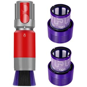 TLILY Suitable for Dyson V10 Vacuum Cleaner Traceless Dust Removal Soft Brush Ultra-Narrow Space Suction Head Vacuum Filter