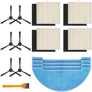 Tlily - Suitable for Ilife Sweeping Robot Accessories Filter DF45 V8S V80Max X800 Haipa Side Brush Rag