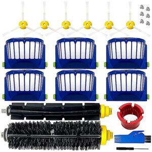Tlily - Suitable for iRobot Roomba Sweeper 600 Series Accessories 595/650/528/620 Side Brush Roller Brush Filter Cleaning Tool
