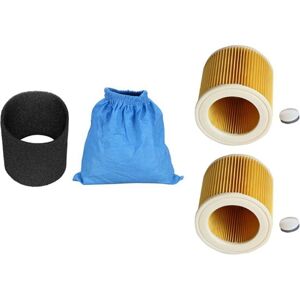 Tlily - Textile Filter Bags Wet and Dry Foam Filter for Karcher MV1/WD1/WD2/WD3 Vacuum Cleaner Filter Bag Vacuum Cleaner Parts