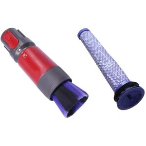 Tlily - Traceless Dust Brushes Head for Dyson V7 V8 V10 V11 V15 Vacuum Cleaner Accessories Replacement Spare Parts Connector