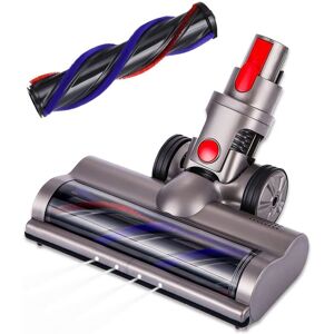 Tlily - Turbo Electric Motorized Brush for Dyson V7 V8 V10 V11 V15 Brush Cleaner Head with Led Light for Carpet Tile Hard Floor