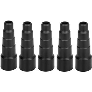 Tlily - Universal Vacuum Hose Adapter Converter 50/42/34/30/23mm Black Soft Rubber Round Suction Dry Wet Use