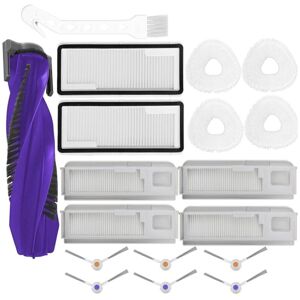 Tlily - Vacuum Accessories for Narwal Freo x Ultra Robot Vacuum Main Side Brush Roller Hepa Filters Mop Pads Dust Bags
