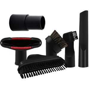 Csparkv - Vacuum cleaner accessories suction mouth suction head round brush brush head bristle brush inner diameter 32mm/35mm six-piece set