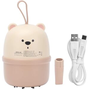 ZVD Vacuum Cleaner, Mini Desktop Dust Collector usb Charging Mini Portable Bear Children Desk Keyboard Vacuum Cleaner for Office Home Bedroom(Cream Color)
