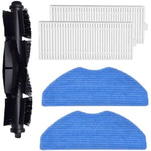 Tlily - Vacuum Cleaner Replacement Accessories for 360 S8 Plus Sweeping Robot Main Brush+HEPA Filter+Mop Rag Kit